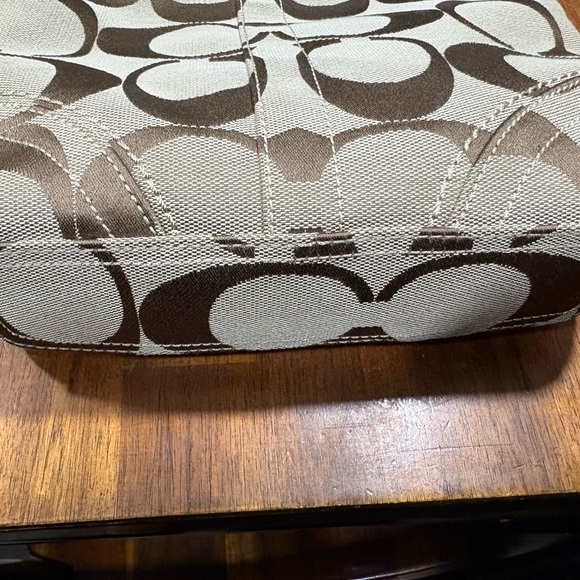 Coach Brown and Blue Crossbody Bag - Picture 3 of 4